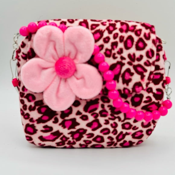 Nanette Lepore Pink Leopard Print Kids Bag