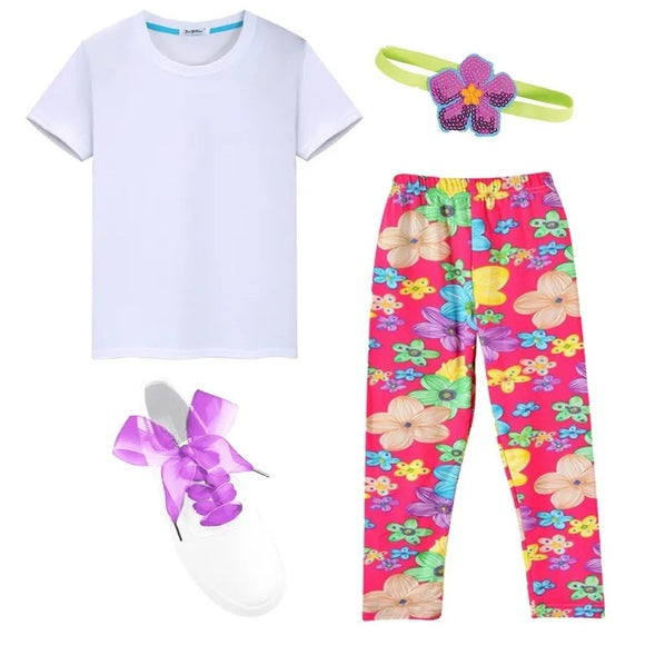 4-Piece Girl’s Clothing Set - Fuchsia