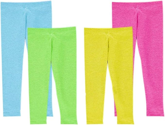 4-Pack Multicolor Girls' Leggings